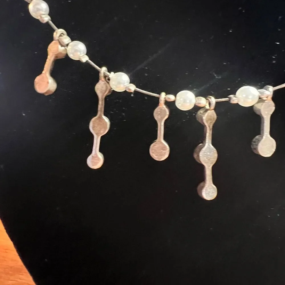 Vintage Silver Festoon Necklace - Picture 3 of 7